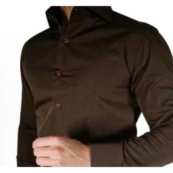 Zara Shirts Zara Man Chocolate Brown Dress Shirt Poshmark